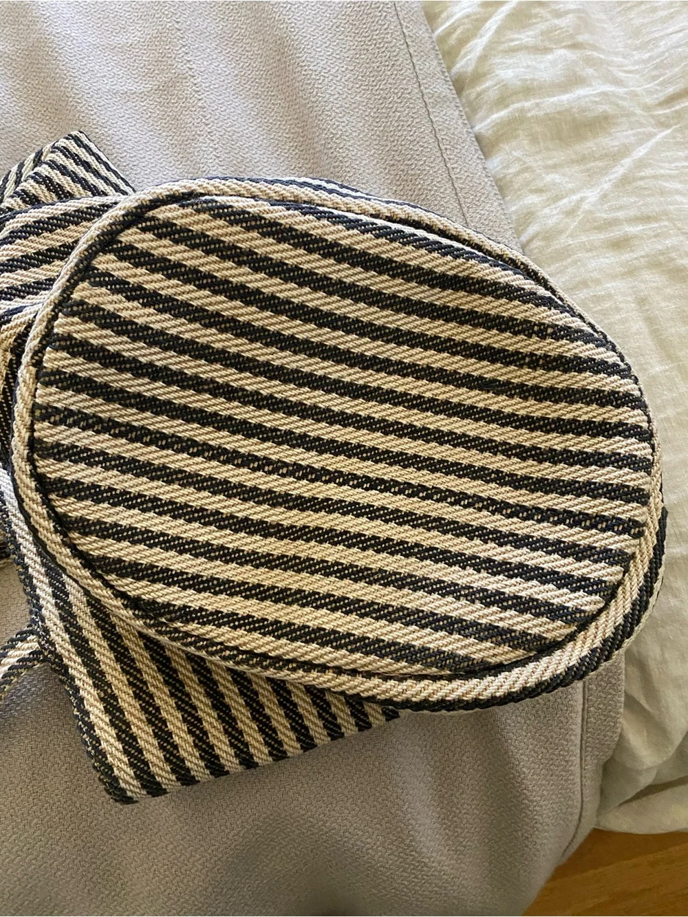 Will & Atlas black and cream jute tote. Excellent condition!